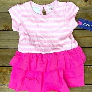 NWT Infant Pink Ruffled Dress